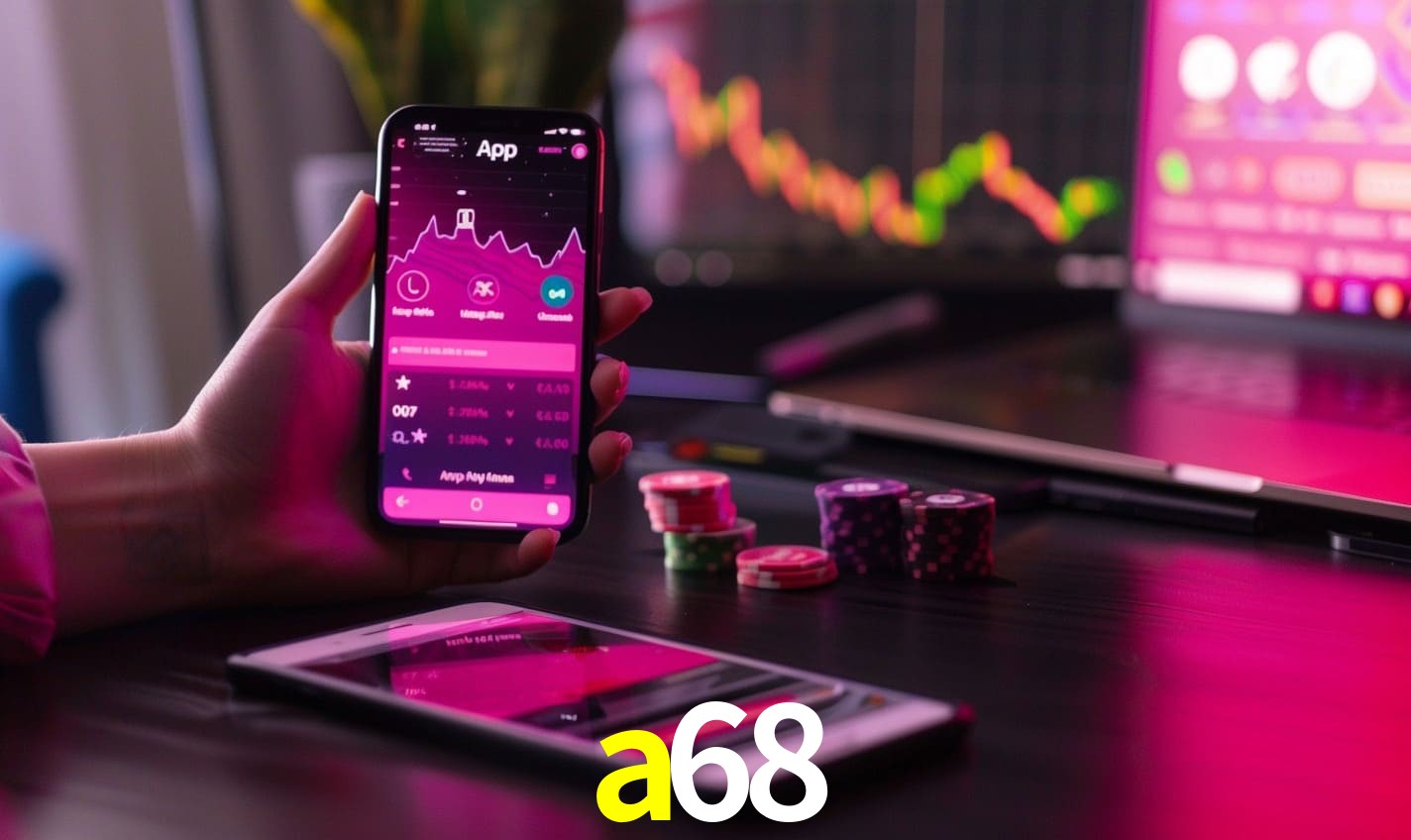 Comparação APP mobile vs versão web da a68